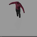Long Sleeve Pink Shirt With Dark Jeans On Full Length Mannequin
