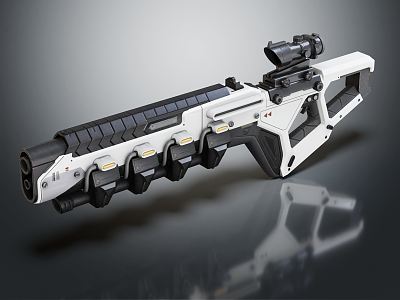 Modern Rifle Assault Rifle 3d model