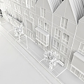 Modern Outdoor Commercial Street Modern Outdoor Street Commercial Street Building Building Dutch River Abroad 3d model