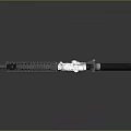 Tactical Assault Rifle with Scope Mounted on Top Rail Handguard and Magazine