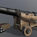 Retro Cannon 3d model