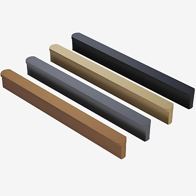 Stylish Cabinet Handles in Multiple Colors for Modern Furniture Design 3d model