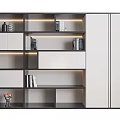 Modern bookcase 3d model