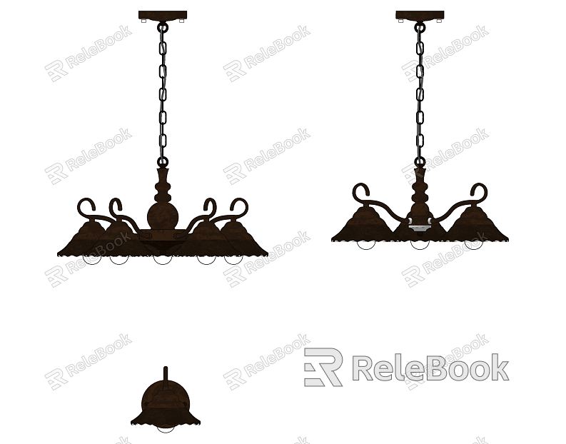 European-style lamp combination simple chandelier wall lamp combination model