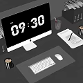 modern computer 3d model