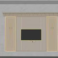 Bedroom Accent Wall With Light Gray Paneling Golden Lines Ornate Trim And Wall Sconces