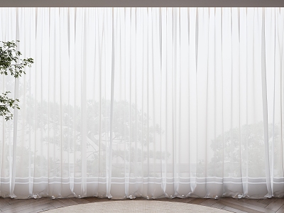 modern curtain gauze curtain model