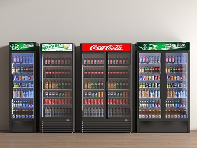 Modern Freezer Beverage Cabinet 3d model