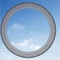 High Quality Circular Hardware Measuring Tool With Clear Scales And Numbers