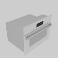 Modern Silver NEFF Oven With Digital Display Glass Door And Control Panel 3d model