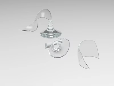 038 cup, broken effect cup 3d model