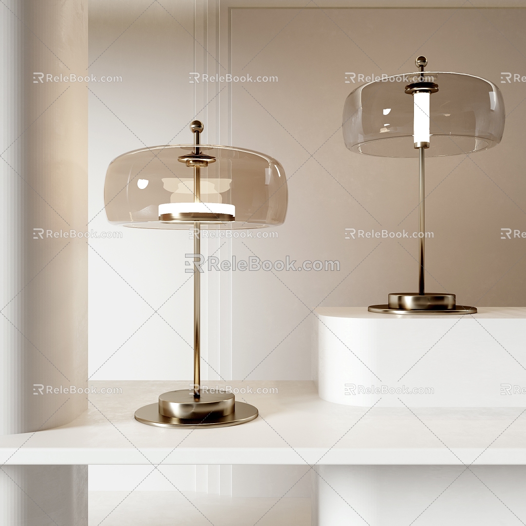 Modern Table Lamp Glass Table Lamp Decorative Table Lamp Bedside Table Lamp 3d model