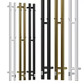 Modern Metal Poles Available In White Gold And Black Color Choices