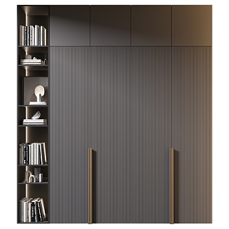 Modern Decorative Cabinet Bookcase 3d model