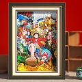 Decorative Painting Three-dimensional Painting Three-dimensional Decorative Painting Luffy One Piece Cartoon Characters 3d model