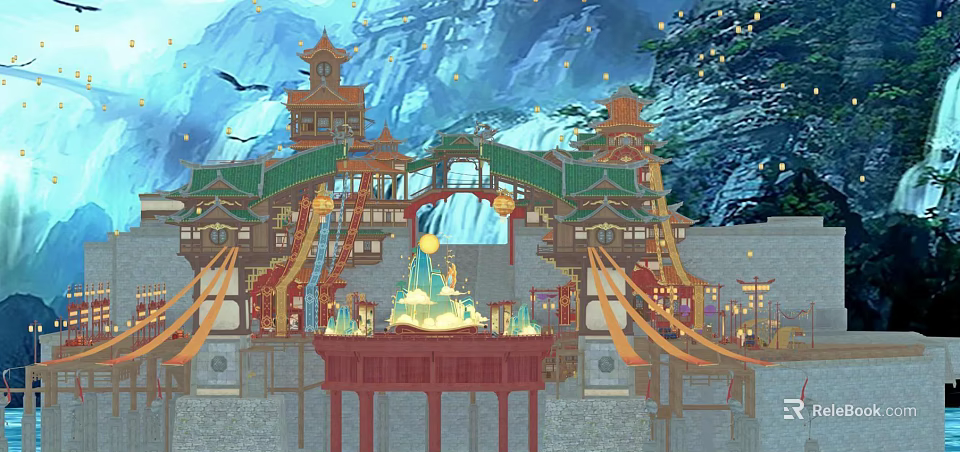 Traditional Chinese Antique Furniture With Intricate Carvings And Ancient Style Elements 3d model 