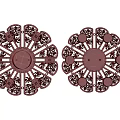 Elegant Flower Shaped Ceiling Lights With Intricate Hollow Pattern And Golden Finish