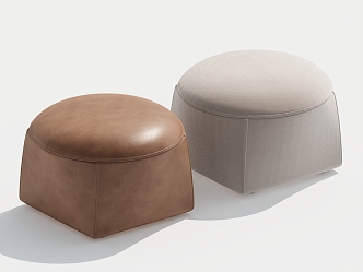 Shoe Changing Stool Ottoman Sofa Stool 3d model