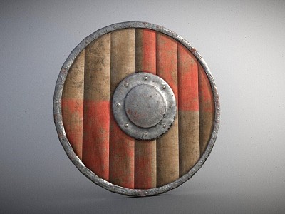 Retro Shield Medieval Shield 3d model