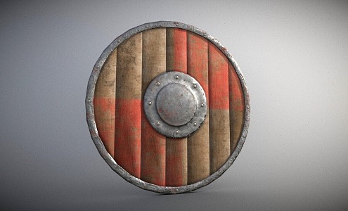 Retro Shield Medieval Shield 3d model