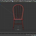 Traditional Wooden Single Chair Featuring Arched Backrest Spindle Details And Slender Legs