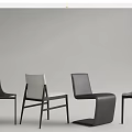Modern Dining Chairs with Various Designs Different Materials Metal Legs Leather Seats Transparent Acrylic