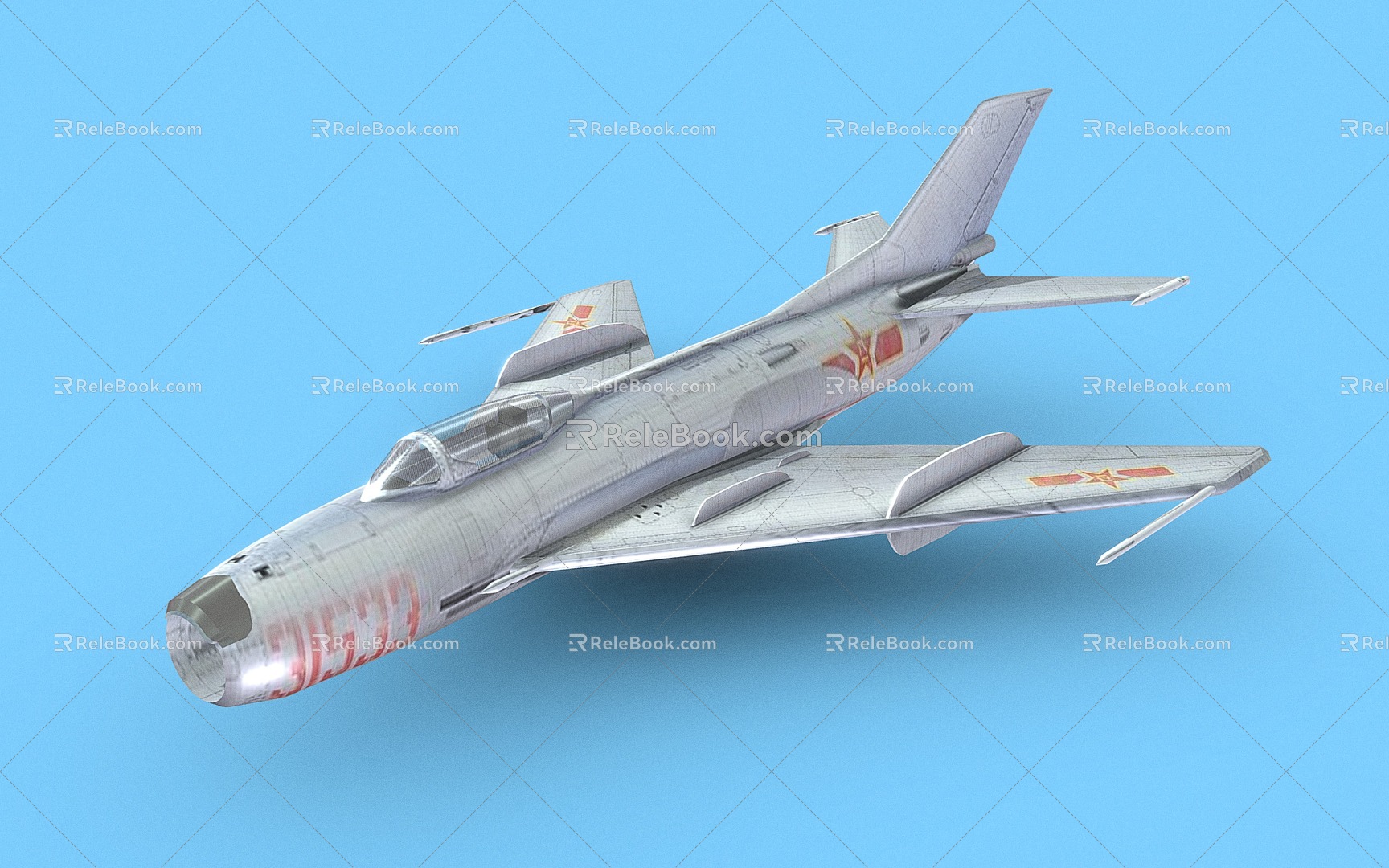 J-6 Fighter Fighter Jet Fighter 3d model