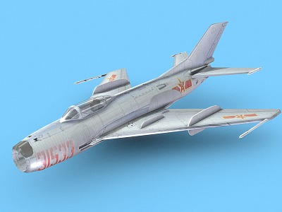 J-6 Fighter Jet Fighter 3d model