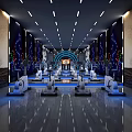 Modern Fitness Gym Interior With Various Exercise Equipment And Bright Lighting