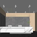 Modern Front Desk 3d model