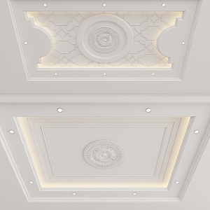 European-style ceiling 3d model