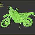 Yellow and Black Off Road Motorcycle With Knobby Tires And Sporty Graphics