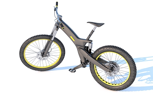 Big Wheel Bike Mountain Bike Off-Road Bike 3d model