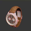 Modern Leather Strap Watch With Silver Dial And Brown Band For Daily Use