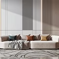 Modern double sofa 3d model