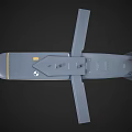 Modern Gray Winged Storm Shadow SCALP Missile Military Weapon Design Features