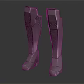 Stylish Gray Knee High Structured Boots With Modern Side Design Details