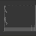 Scenic Stage Structure With Metal Frame Transparent Panels And Reflective Platform