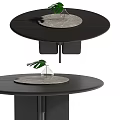 Modern dining table 3d model