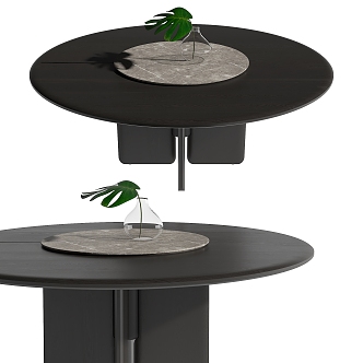 Modern dining table 3d model