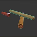 Classic Premium Cigars In Crossed Arrangement With Wooden Mouthpiece And Smooth Texture