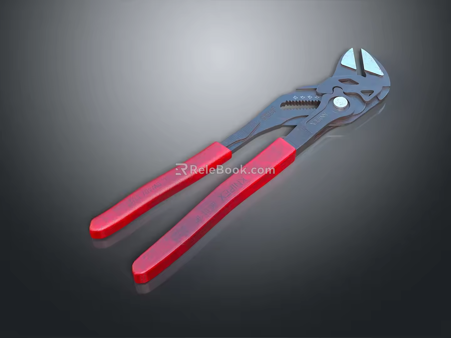 Pipe pliers vise bench vise wrench tool hardware tool processing tool furniture 3d model