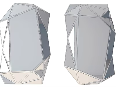 Modern Mirror Decorative Mirror 3d model