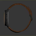 Modern Lifestyle Watch With Brown Leather Strap And Black Dial For Daily Use