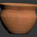 Traditional Handcrafted Terracotta Pot with Textured Surface and Rustic Artisanal Design
