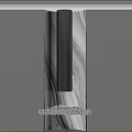 Modern Fireplace Design With Black Metal Chimney Marble Texture And White Stone Base
