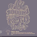 Cute Encouraging Neon Lighting Combination With Bulb Shape And All Bodies Are Good Bodies Text