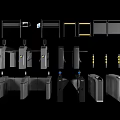 Public Facilities Various Types of Security Turnstiles With Metal Design And Barriers
