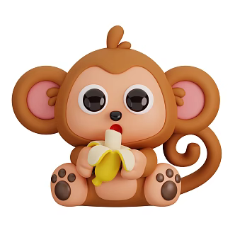 Modern Monkey Cute Monkey Anime Monkey Cute Monkey 3d model