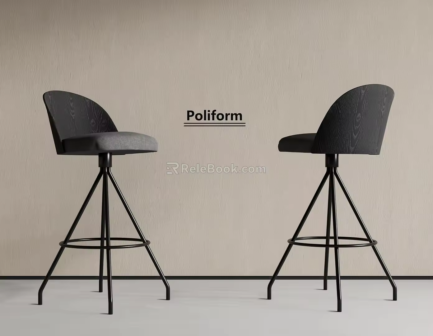 Modern Bar Chair Bar Stool 3d model